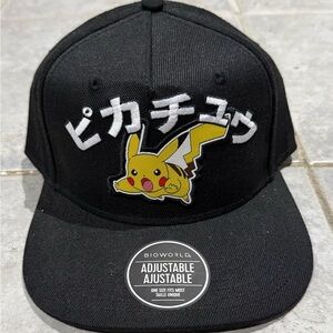 Bioworld Black Pikachu Adjustable Hat